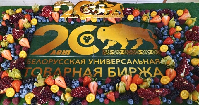 Праздничный торт "Дамский каприз" к 20-летию Белорусской универсальной товарной биржи
