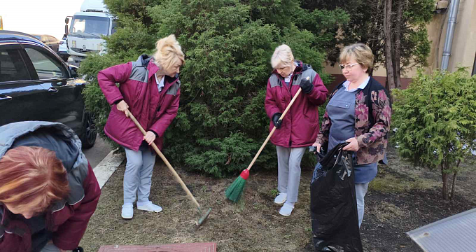 Весенний месячник по санитарной очистке, уборке и благоустройству территорий в отеле «Минск»!
