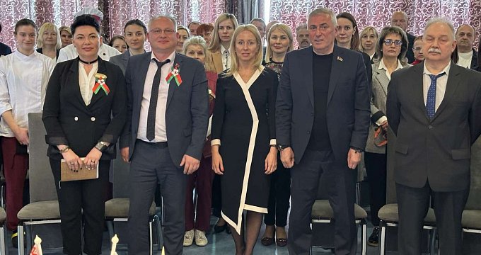 Встреча трудового коллектива с заместителем председателя Постоянной комиссии по международным делам Палаты представителей Национального собрания Республики Беларусь Тенгизом Думбадзе